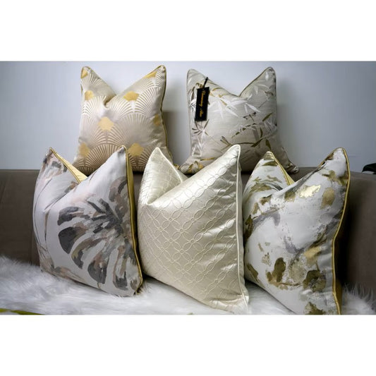 Pre-order 45 Days Jacquard Throw Pillow Cushion Cover CHM2304010-50X50CM - thebens