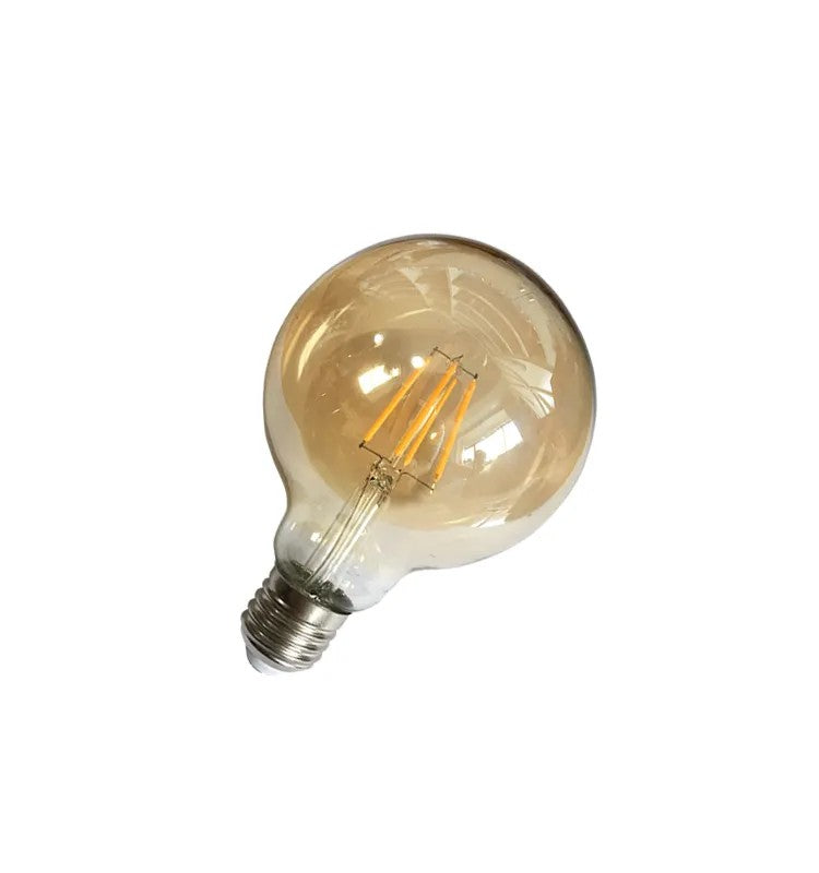 G125 LED Filament Bulb – Amber Glass Shell (4W, 2700K, E27) - thebens