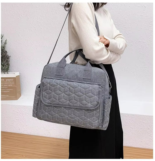 Multi-Purpose Waterproof Diaper Backpack for Moms – MCDX0932-2 Gray