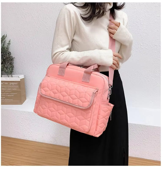 Multi-Purpose Waterproof Diaper Backpack for Moms – MCDX0932-2 Pink