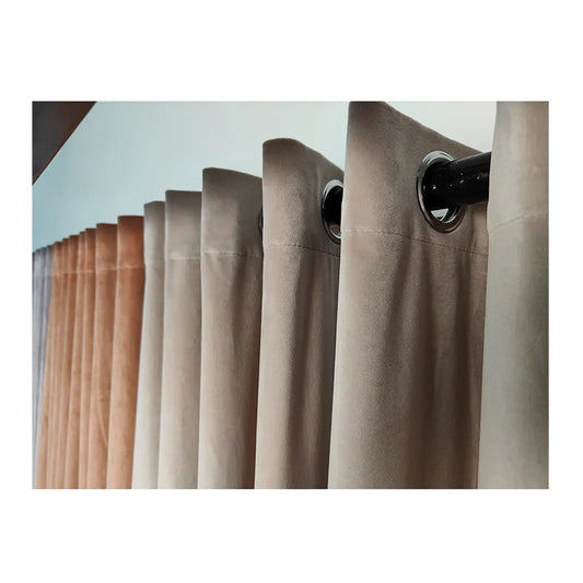 European Style Sun blocking Matt Faux Linen Curtain XJ 2402-15 - thebens