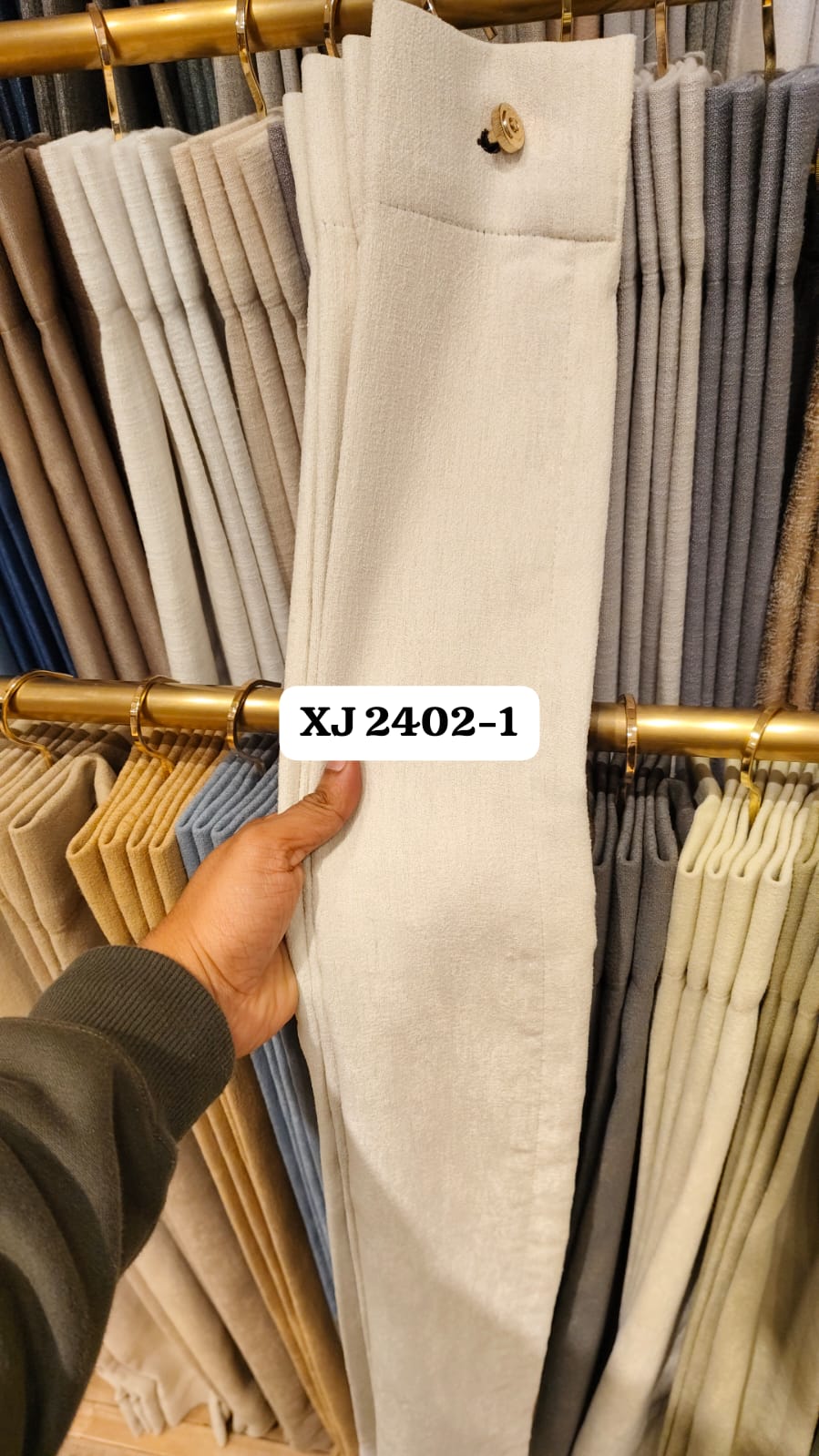 European Style Sun blocking Matt Faux Linen Curtain XJ 2402-1 - thebens