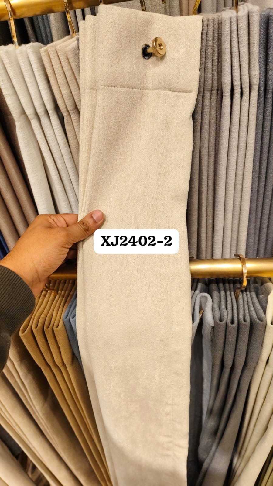 European Style Sun blocking Matt Faux Linen Curtain XJ 2402-2 - thebens