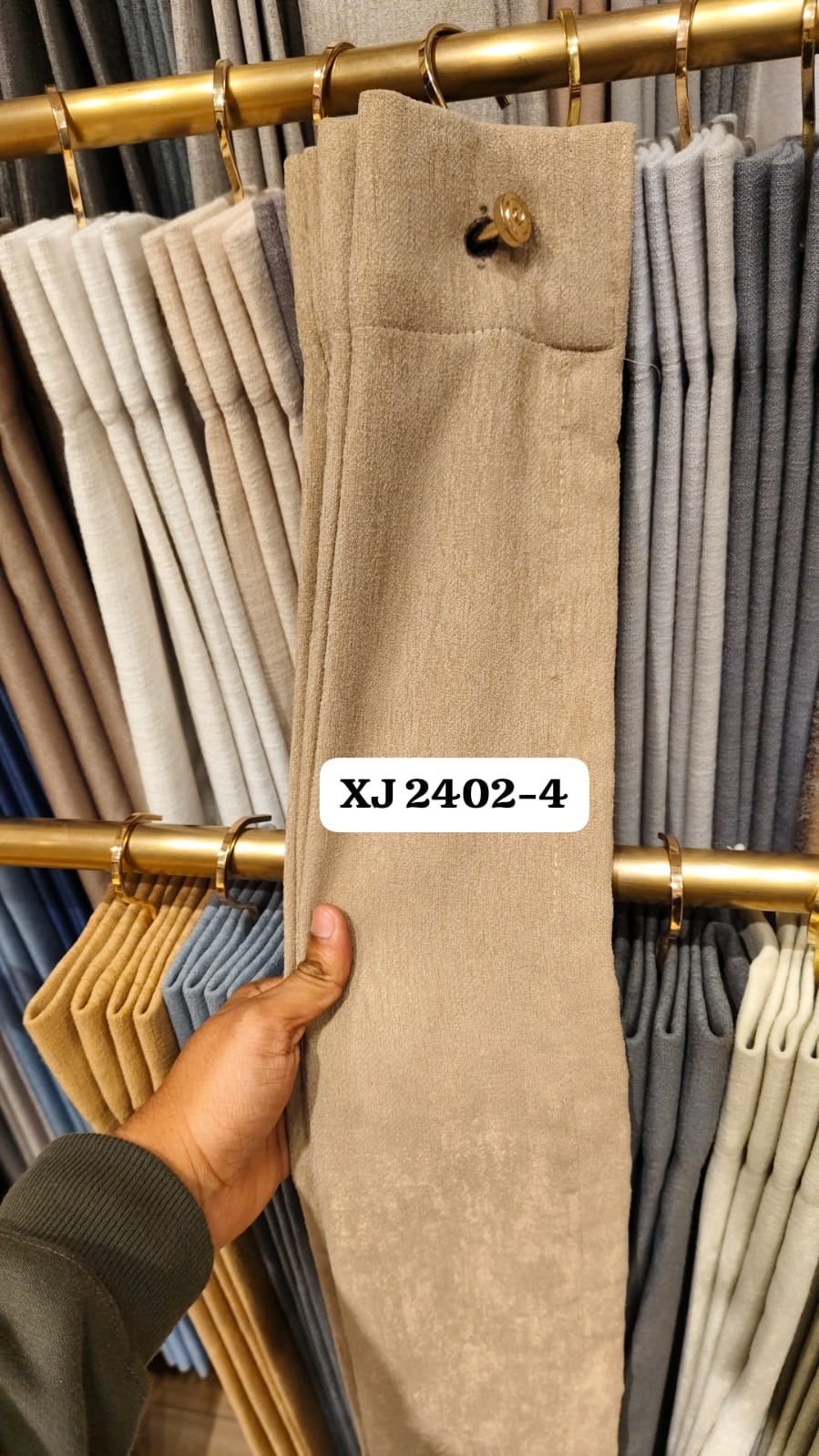 European Style Sun blocking Matt Faux Linen Curtain XJ 2402-4 - thebens