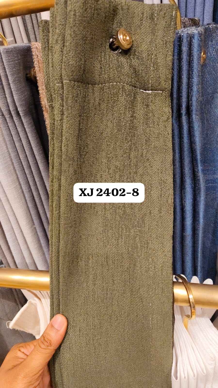 European Style Sun blocking Matt Faux Linen Curtain XJ 2402-8 - thebens