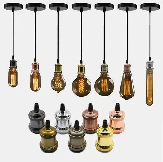 Pre-Order 40 Days E27 Bulb Socket LED Edison Lamp Holder-A GOLDEN - thebens