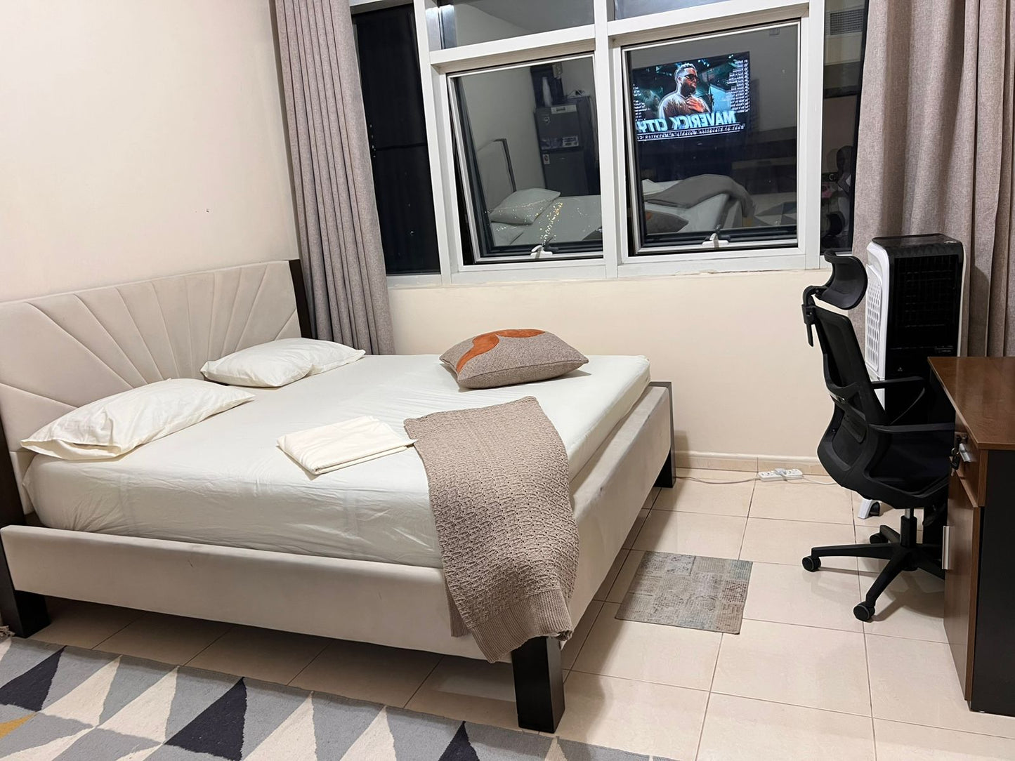 Furnished Single Bedroom Bed Size 180x200cm Al Nahda, Sharjah
