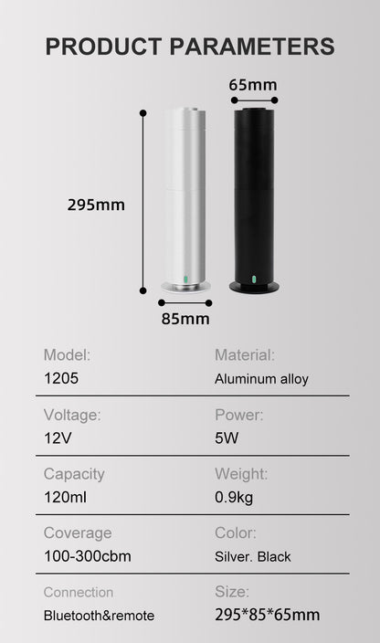 Smart Remote Control Scent Diffuser MLK-1202XL SILVER - thebens