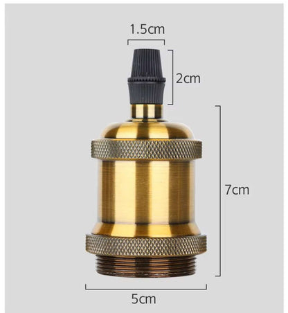 Pre-Order 40 Days E27 Bulb Socket LED Edison Lamp Holder-A GOLDEN - thebens