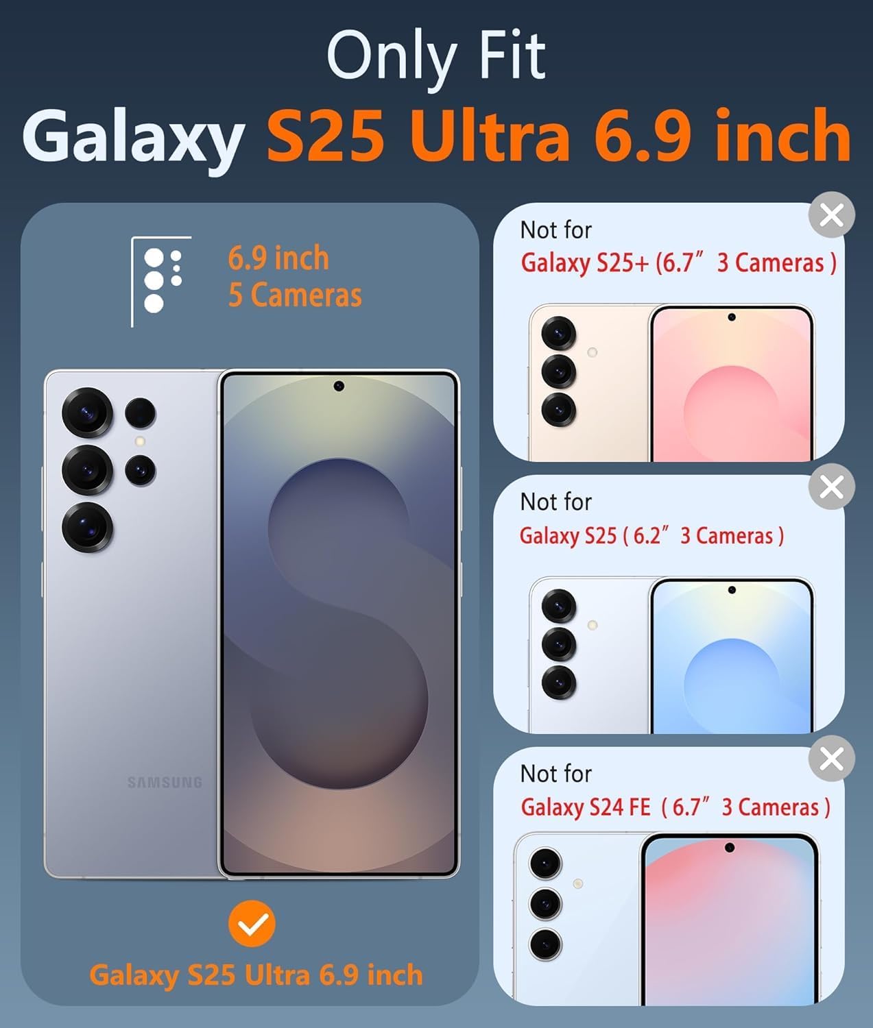 BECAQ Magnetic Cover for Samsung Galaxy S25 Ultra [Compatible with Ma'gsa'fe] [Military Grade Protection] Translucent Phone Cover for S25 Ultra (Clear Black