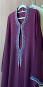 HEYA HEYA Burgundy crystal Abaya