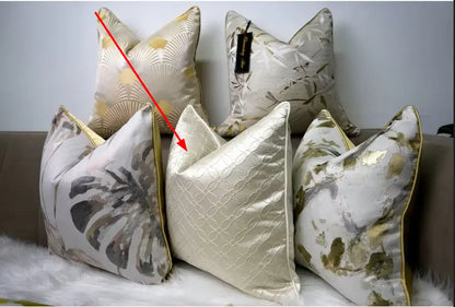 Pre-order 45 Days Jacquard Throw Pillow Cushion Cover CHM2304010-50X50CM - thebens