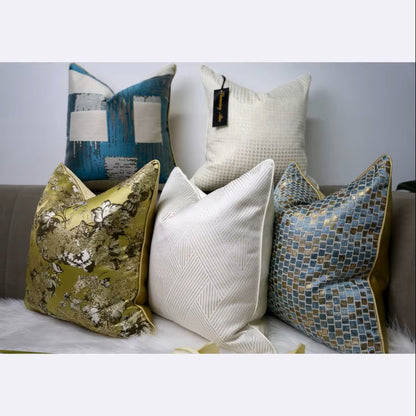 Pre-order 45 Days Jacquard Throw Pillow Cushion Cover CHM2304011-45X45CM - thebens