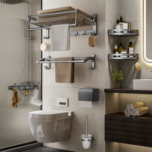 Pre-order Wall-Mounted Aluminum Bath Towel Rack P1220066-50cm