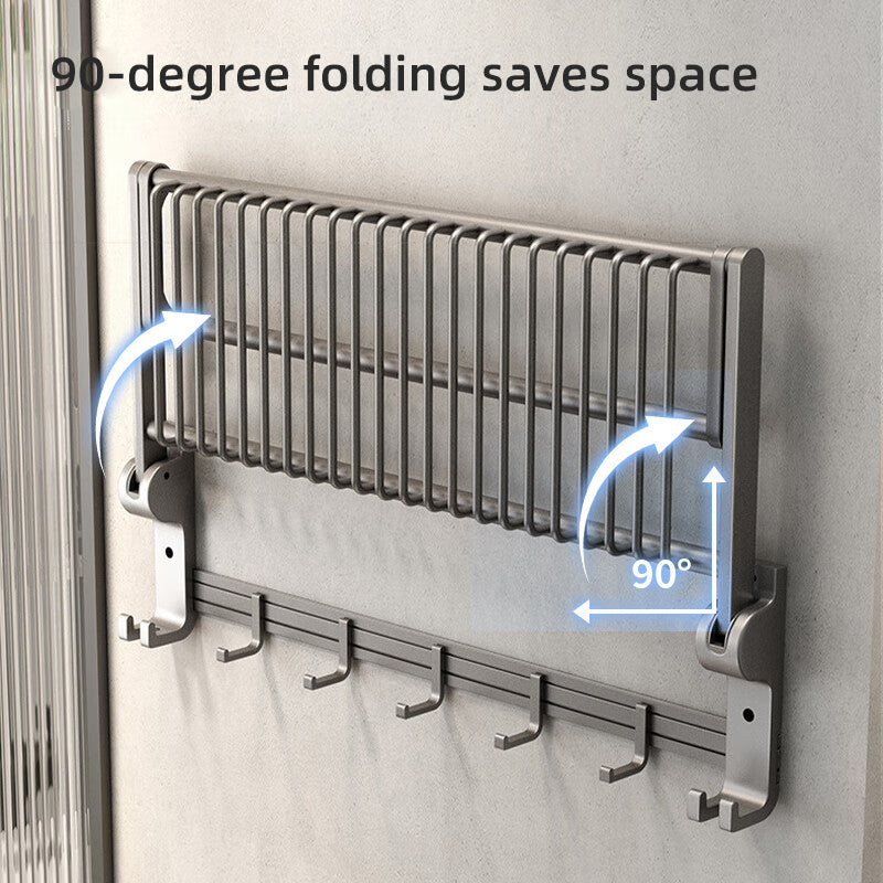 Pre-order Wall-Mounted Aluminum Bath Towel Rack P1220066-50cm
