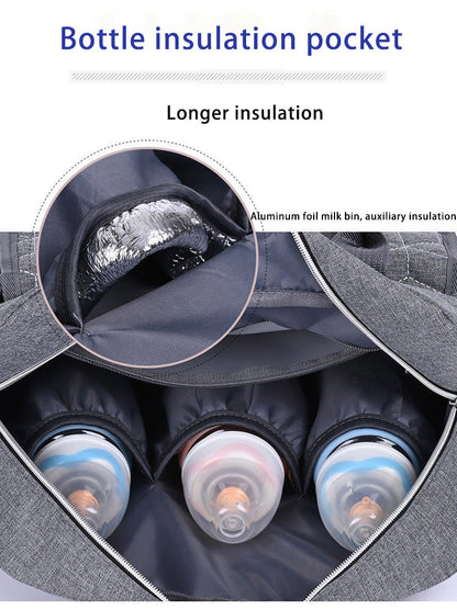 Multi-Purpose Waterproof Diaper Backpack for Moms – MCDX0932-2 Blue