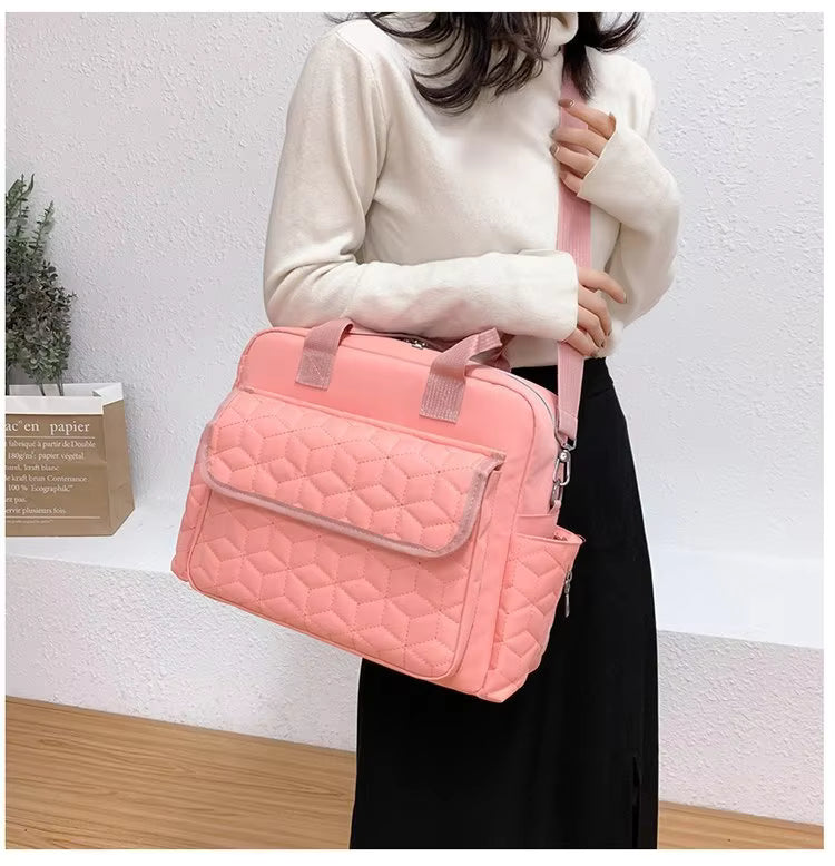 Multi-Purpose Waterproof Diaper Backpack for Moms – MCDX0932-2 Pink