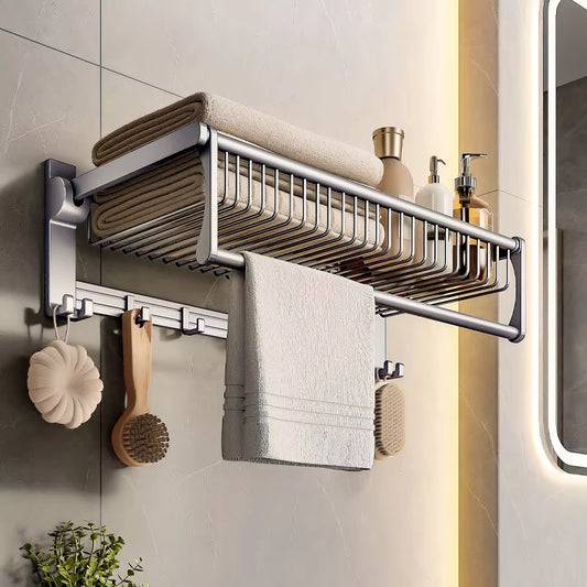 Pre-order Wall-Mounted Aluminum Bath Towel Rack P1220066-50cm