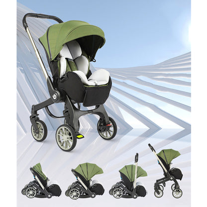 Deluxe 4-in-1 Travel System Baby Stroller BX01 – Green