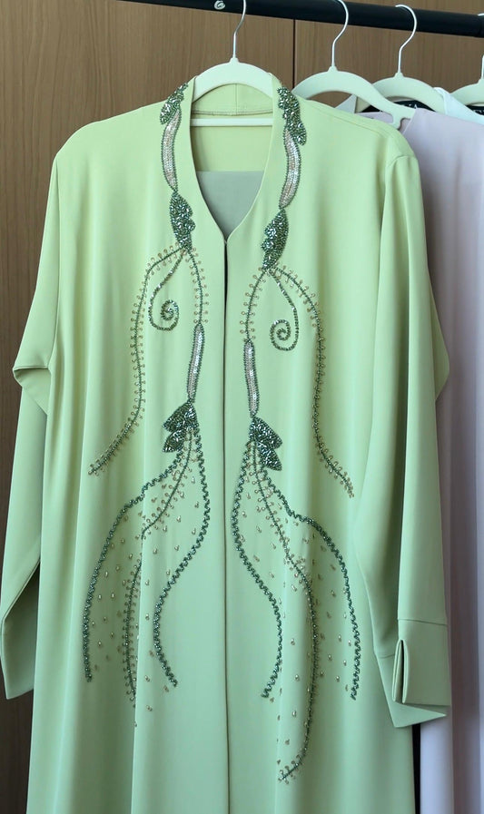 HEYA Swan Abaya and Headscarf – Mint Green