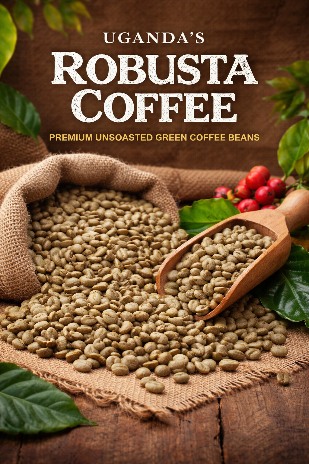 Robusta Coffee - Premium Unroasted from Uganda
