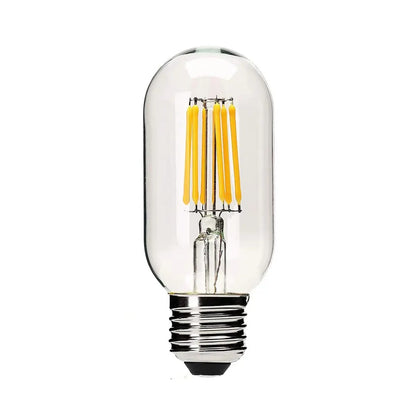 T45 LED Filament Bulb – Clear Glass Shell (6W, 2700K, E27) - thebens