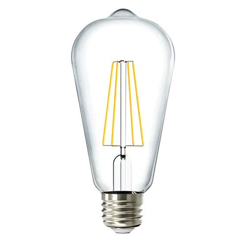 Pre-Order 40 days LED E27 ST64 Clear Glass Shell-4W - thebens
